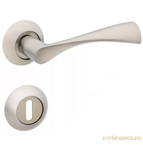 Classico Round rosette Satin chrome surface Only handle on top rosette