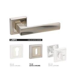 Limpo Confort Kwadrat Powierzchnia chromowana satynowa BB