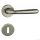 Nelly Round rosette Satin chrome surface Only handle on top rosette