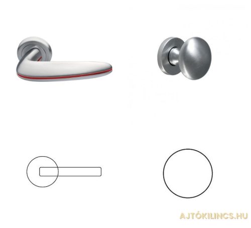 Carmen Satin chrome surface BB Button/Handle