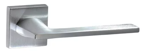 Diva Domino Rozetă pătrată Suprafață din crom satinat Numai mâner pe rozeta superioară