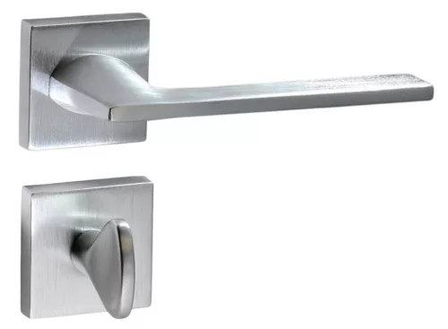 Diva Domino Rozetă pătrată WC cu suprafață crom satinat