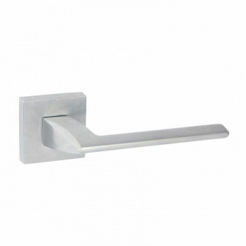 Eliza Kreisförmige Rosette Satin Chrome Oberfläche PZ