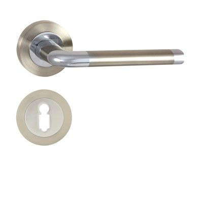 Lindo Round rosette Satin chrome surface Only handle on top rosette