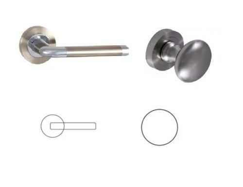 Lindo Satin chrome surface BB Button/Handle