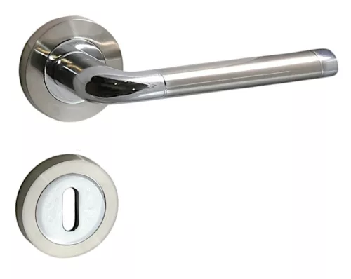 Lindo Kreis BB Knopf/Türknauf mit satinierter Chromoberfläche