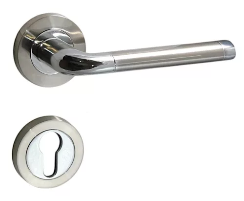 Lindo Okrúhla rozeta Satén chróm povrch PZ