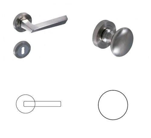 Neo Satin chrome surface BB Button/Handle