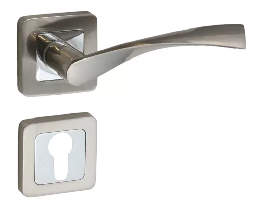 Greta Rozetă pătrată Suprafață crom satinat PZ