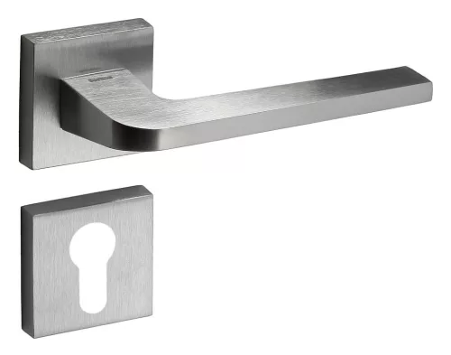 London (Flake) Rozetă pătrată Suprafață crom satinat PZ