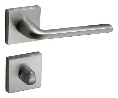 Rozetă Milly Pătrată WC cu suprafață crom satinat