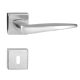 Foglia Square rosette Satin chrome surface Only handle on top rosette