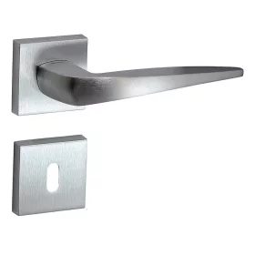 Foglia Rozetă pătrată Suprafață crom satinat BB