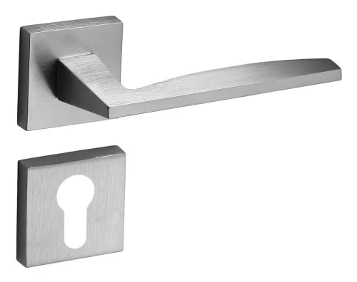 Modena (luminoasă) Rozetă pătrată Suprafață crom satinat PZ