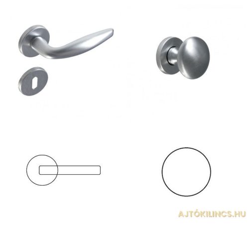 Easy Premium Satin chrome surface BB Button/Handle