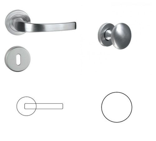 Porto Projekt Satin chrome surface BB Button/Handle