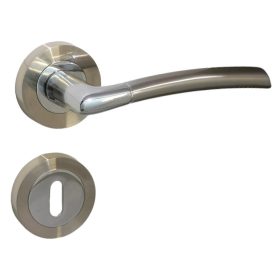   Figo Kreis BB Knopf/Türknauf mit satinierter Chromoberfläche