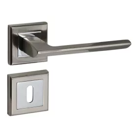 Kvantum Rozetă pătrată Suprafață crom satinat BB