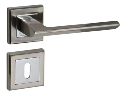 Kvantum Rozetă pătrată Suprafață crom satinat BB