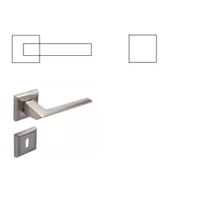   Quantum Vierfach PZ Knopf/Knopf mit satinierter Chromoberfläche