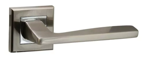 Trend Light Rozetă pătrată Suprafață crom satinat Numai mâner pe rozeta superioară