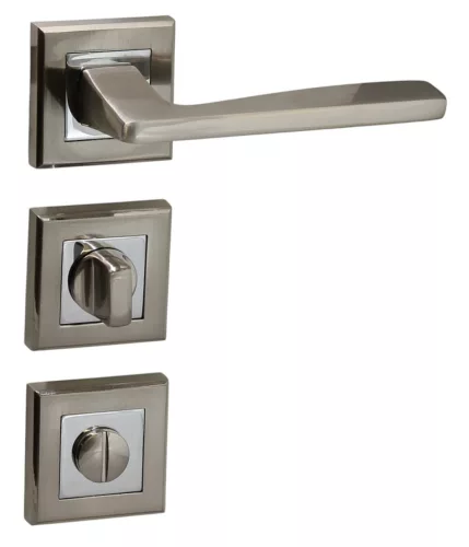 Trend Light Rozetă pătrată WC cu suprafață crom satinat