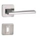 Light Eco Square rosette Satin chrome surface Only handle on top rosette