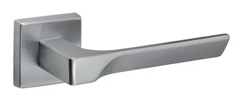 Flash Italian Rozetă pătrată Suprafață din crom satinat Numai mâner pe rozeta superioară