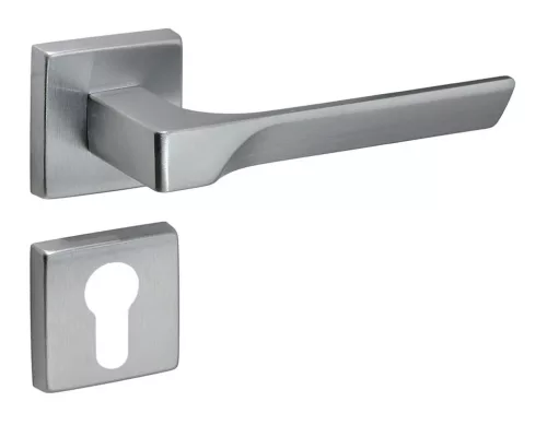 Flash Italian Rozetă pătrată Suprafață crom satinat PZ