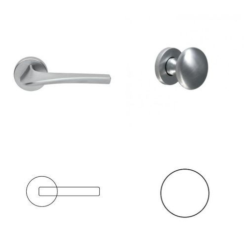 Master Olasz Satin chrome surface WC Button/Handle