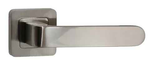 Tosca Rozetă pătrată Suprafață din crom satinat Numai mâner pe rozeta de sus