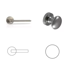   Mantis Kreis PZ Knopf/Türknauf mit satinierter Chromoberfläche