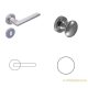 Alpha Satin chrome surface WC Button/Handle