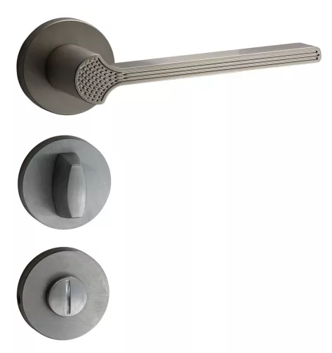 WC Art Deco „G03” Rotudă Rotudă cu suprafață crom satinat