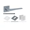 BUSSARE CLASSIC Garnitură pătrată Bravo A-45-70 Suprafață crom satinat PZ