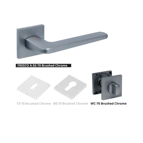BUSSARE CLASSIC Fresco Square A-55-70 WC suprafata crom satinat