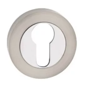   Runde Rosette (Gréta) Satin Chrom Oberfläche PZ Bottom Top Dichtungsabdeckung