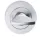 Runde Rosette WC Abdeckung unten/oben mit satinierter Chromoberfläche (klassisch)