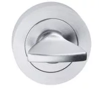 Runde Rosette WC Abdeckung unten/oben mit satinierter Chromoberfläche (klassisch)