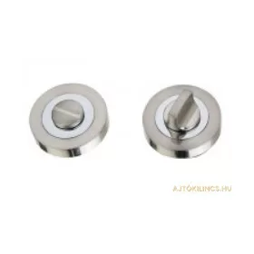   Runde Rosette Duofarbe (Figo Lindo) WC mit satinierter Chromoberfläche unten oben Dichtungsabdeckung WC mit satinierter Chromoberfläche