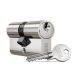 Titan K1 Cylinder lock insert 10/40 Satin Chrome Surface (3 Keys)