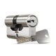 Titan K5 Cylinder lock insert 30/30 Satin Chrome Surface (5 Keys + Card)