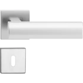   AGATE ajtóajtókilincs négyzet alakú rozettás rozsdamentes acél BB