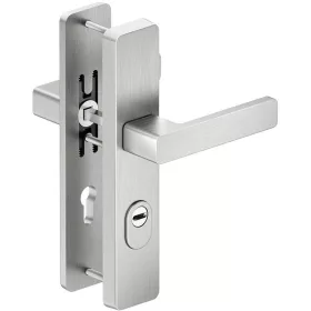   ATLAS külső ajtókilincs 72 mm-es rozsdamentes acél 50 mm-es ajtókhoz - Cilindervédővel