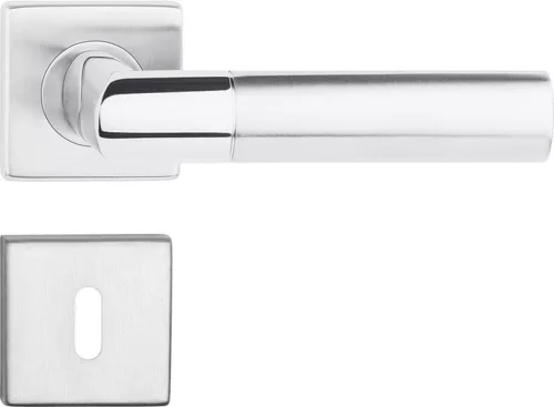 BOLD ajtóajtókilincs szögletes rozettás rozsdamentes acél BB