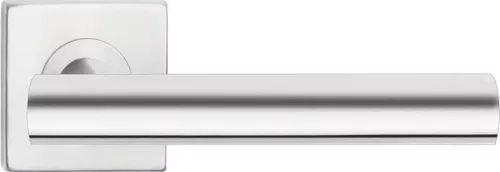 ELEKTRA ajtóajtókilincs négyzet alakú rozettás rozsdamentes acél Csak kilincs felső rozettán