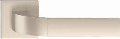 FOKS ajtókilincs szögletes rozettás K - szín: nikkel szatén bársony Csak kilincs felső rozettán