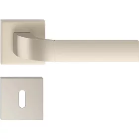   FOKS ajtókilincs szögletes rozettás K - szín: nikkel szatén bársony BB