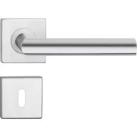   LEDA ajtóajtókilincs négyzet alakú rozettás rozsdamentes acél BB