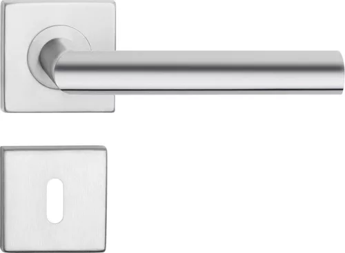 LEDA ajtóajtókilincs négyzet alakú rozettás rozsdamentes acél BB